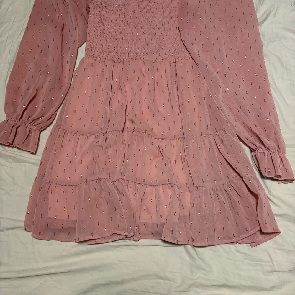 Charming Pink flowy Dress